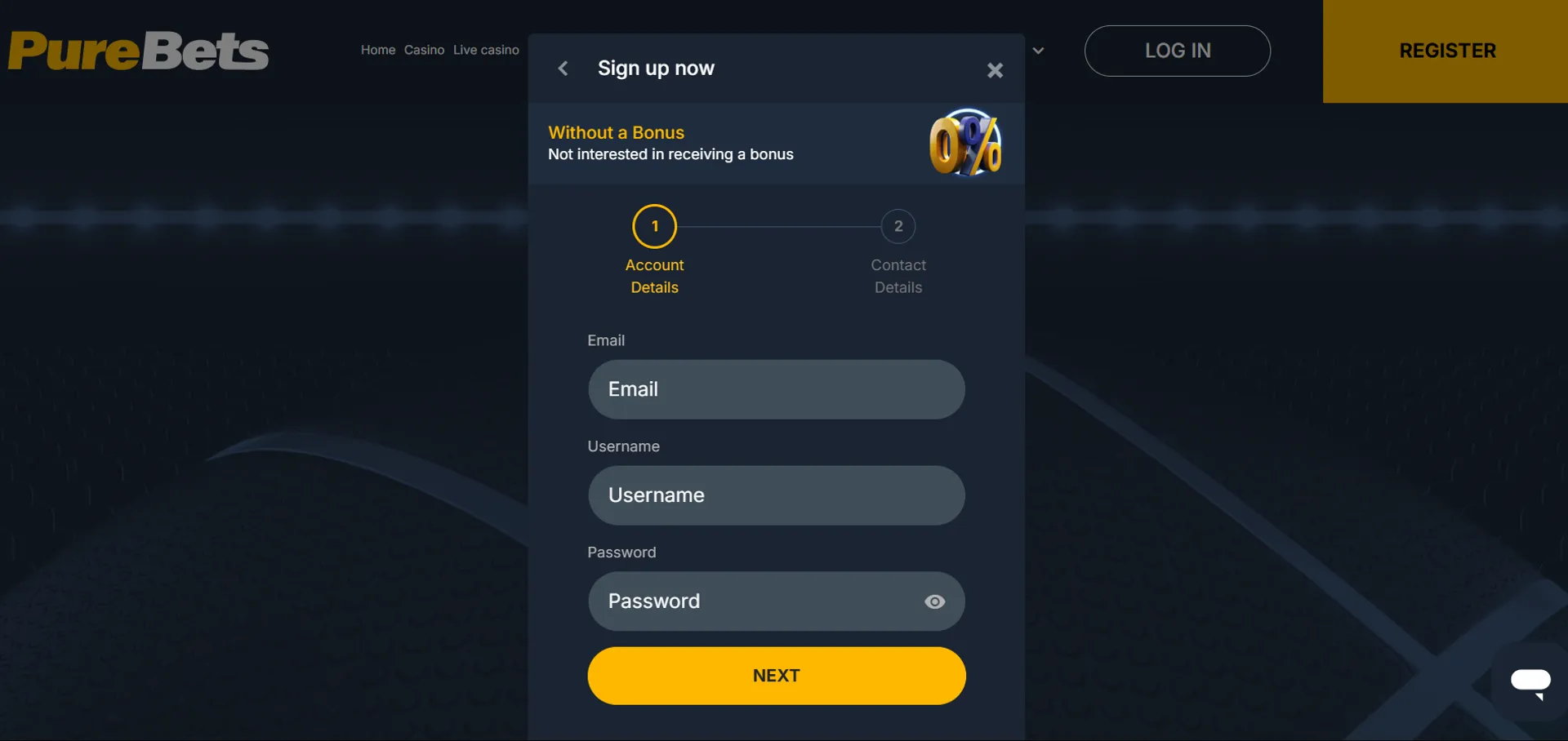 Sporting bets online